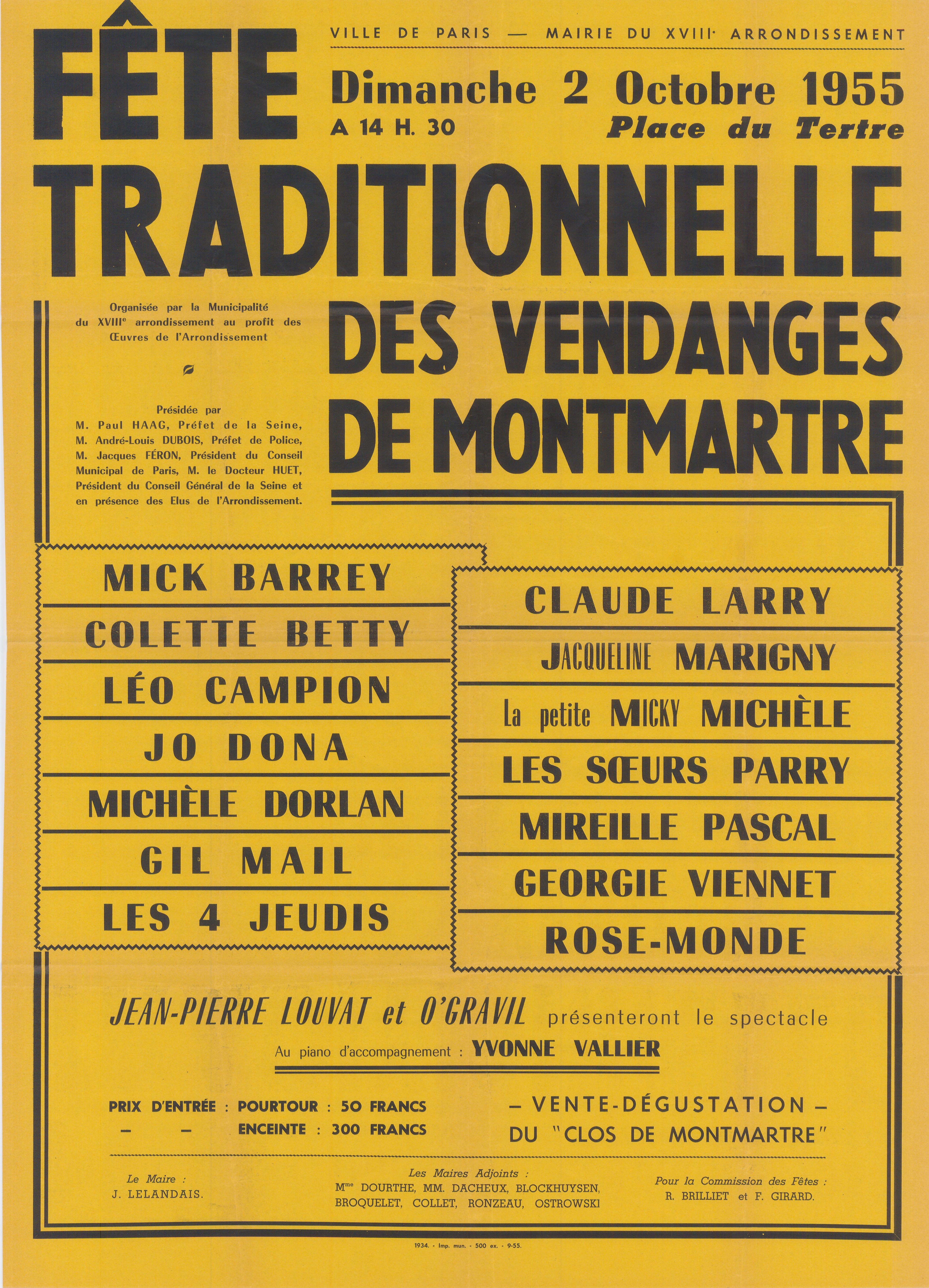 1955-Fête-traditionnelle-Montmartre