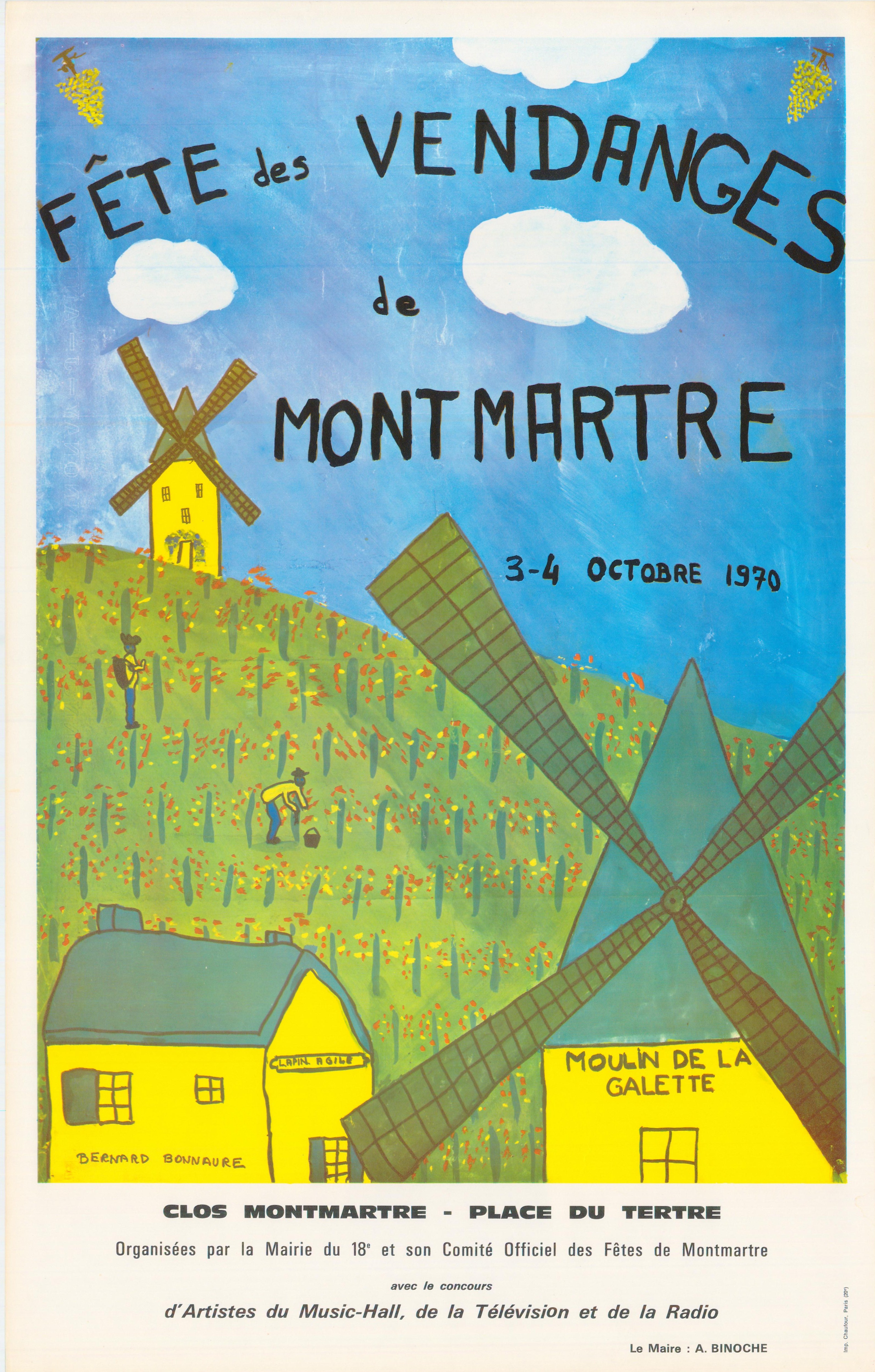 1970-Dessin-naif-Montmartre