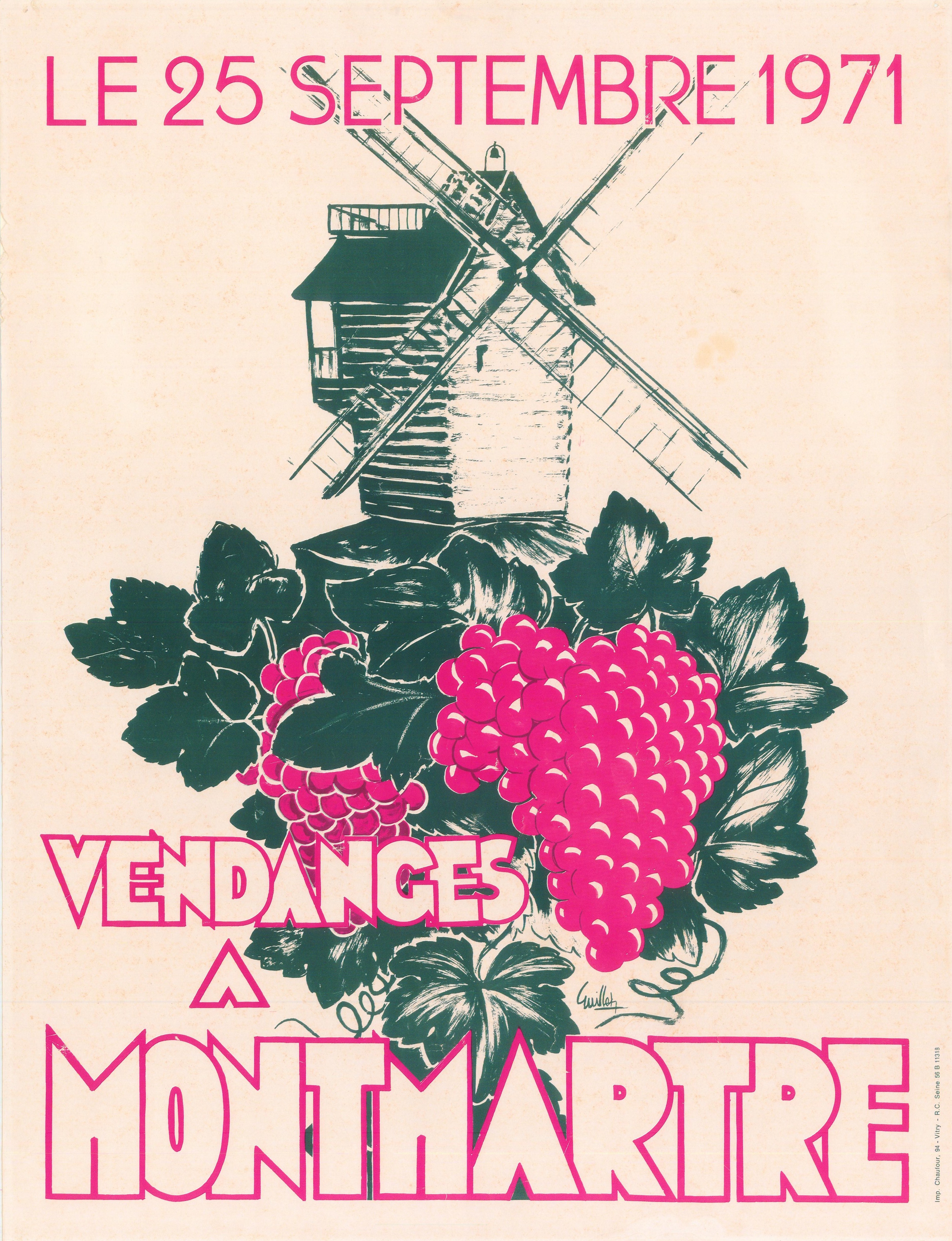 1971-La-Galette-grappe-Montmartre