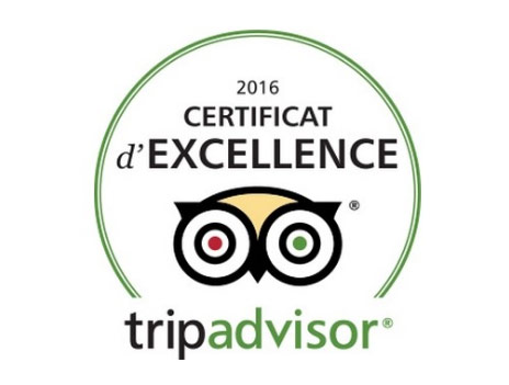 Certificat d'Excellence TripAdvisor